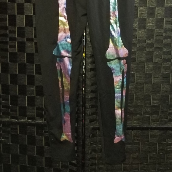 Tipsyelves Iridescent Skeleton Bodysuit Costume size small - Picture 5 of 5